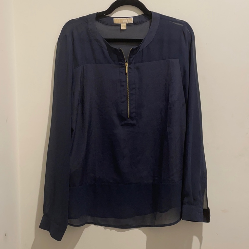 Michael Kors Navy Blouse
